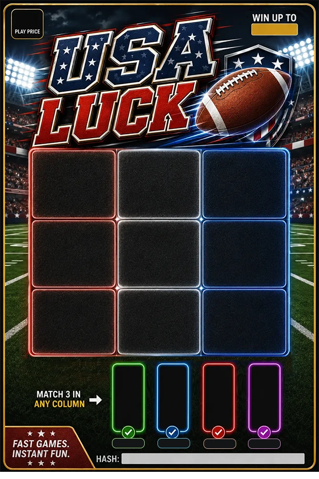 Ticket preview — USA Luck